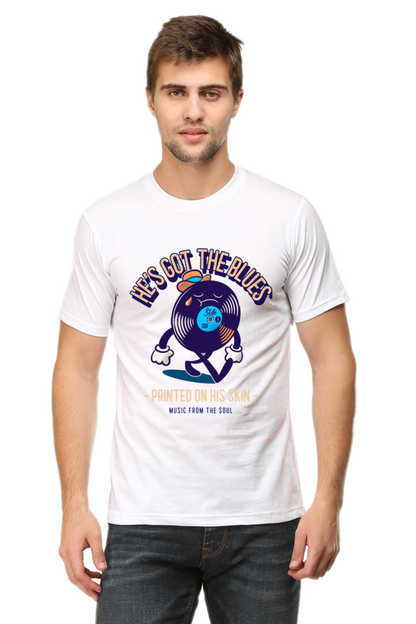 Unisex Classic T-shirt He's Got The Blues Print