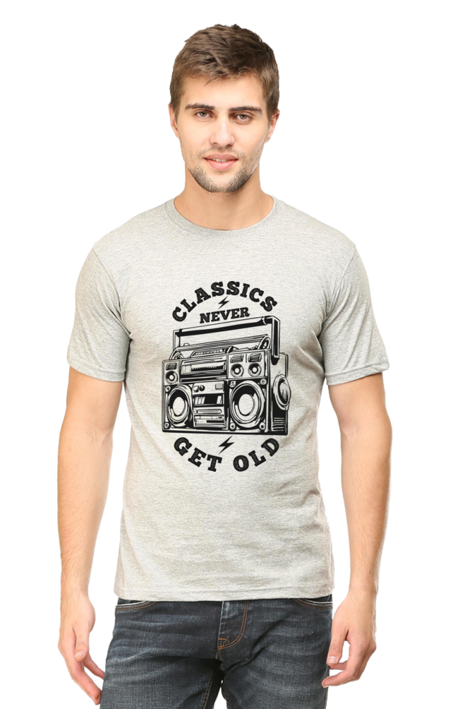 Unisex Classic White T-shirt Classic Never Get's Old